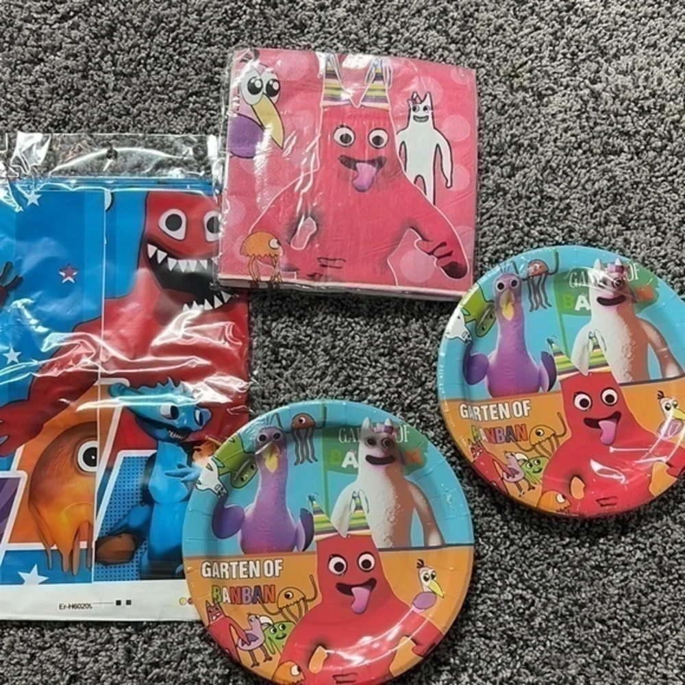 Colorful Party Supplies Set- Rainbow Friends